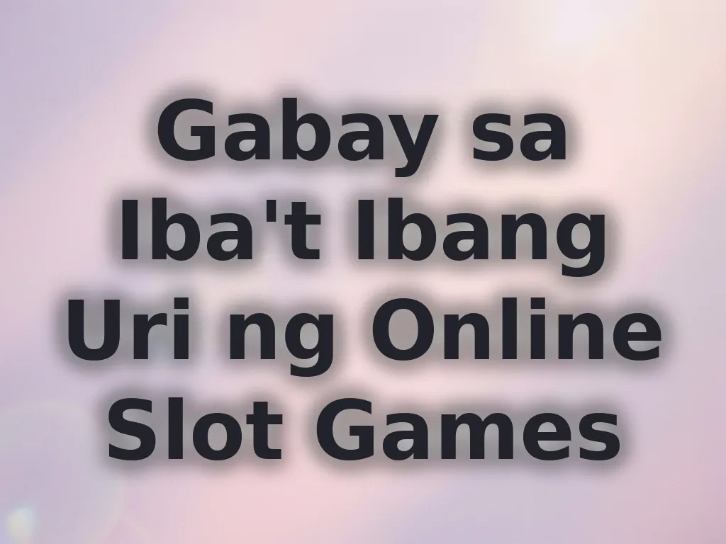 Kategorya ng Slots
